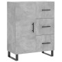 Credenza Grigio Cemento 69,5x34x90 cm in Legno Multistrato