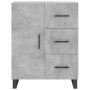 Credenza Grigio Cemento 69,5x34x90 cm in Legno Multistrato