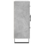 Credenza Grigio Cemento 69,5x34x90 cm in Legno Multistrato