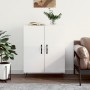 Credenza 69,5x34x90 cm in Legno Multistrato Bianco Lucido