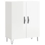 Credenza 69,5x34x90 cm in Legno Multistrato Bianco Lucido