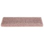 Tappetini per Scale 15 pz 65x21x4 cm Bianchi e Rosa