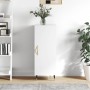 Credenza Bianco Lucido 34,5x34x90 cm in Legno Multistrato