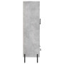 Credenza Grigio Cemento 69,5x31x115 cm in Legno Multistrato