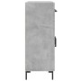 Credenza Grigio Cemento 69,5x34x90 cm in Legno Multistrato