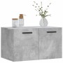 Mobile a Parete Grigio Cemento 60x36,5x35 cm Legno Multistrato