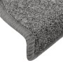 Tappetini per Scale 15 pz Grigio Scuro 65x24x4 cm