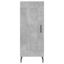 Credenza Grigio Cemento 34,5x34x90 cm in Legno Multistrato