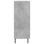 Credenza Grigio Cemento 34,5x34x90 cm in Legno Multistrato