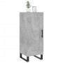 Credenza Grigio Cemento 34,5x34x90 cm in Legno Multistrato