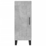 Credenza Grigio Cemento 34,5x34x90 cm in Legno Multistrato