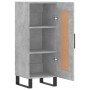 Credenza Grigio Cemento 34,5x34x90 cm in Legno Multistrato