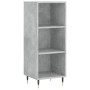 Credenza Grigio Cemento 34,5x32,5x90 cm in Legno Multistrato