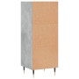 Credenza Grigio Cemento 34,5x32,5x90 cm in Legno Multistrato