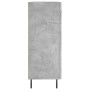 Credenza Grigio Cemento 69,5x34x90 cm in Legno Multistrato