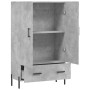 Credenza Grigio Cemento 69,5x31x115 cm in Legno Multistrato