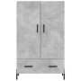 Credenza Grigio Cemento 69,5x31x115 cm in Legno Multistrato