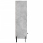 Credenza Grigio Cemento 69,5x31x115 cm in Legno Multistrato