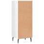 Credenza Bianco Lucido 34,5x32,5x90 cm in Legno Multistrato