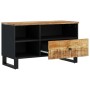 Mobile TV 80x33x46cm Legno Massello Mango e Legno Multistrato