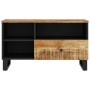 Mobile TV 80x33x46cm Legno Massello Mango e Legno Multistrato