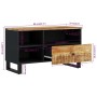 Mobile TV 80x33x46cm Legno Massello Mango e Legno Multistrato