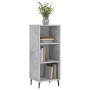 Credenza Grigio Cemento 34,5x32,5x90 cm in Legno Multistrato