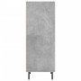 Credenza Grigio Cemento 34,5x32,5x90 cm in Legno Multistrato