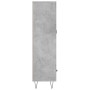 Credenza Grigio Cemento 69,5x31x115 cm in Legno Multistrato