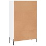 Credenza Bianco Lucido 69,5x31x115 cm in Legno Multistrato