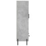 Credenza Grigio Cemento 69,5x31x115 cm in Legno Multistrato