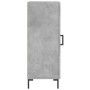 Credenza Grigio Cemento 34,5x34x90 cm in Legno Multistrato