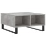 Tavolino da Salotto Grigio Cemento 60x60x30cm Legno Multistrato