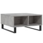 Tavolino da Salotto Grigio Cemento 60x60x30cm Legno Multistrato