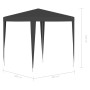 Gazebo per Feste Professionale 2x2 m Antracite