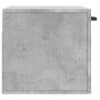 Mobile a Parete Grigio Cemento 60x36,5x35 cm Legno Multistrato