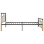 Giroletto in Metallo e Legno Massello di Rovere 100x200 cm