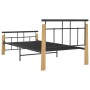 Giroletto in Metallo e Legno Massello di Rovere 100x200 cm
