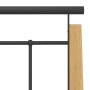 Giroletto in Metallo e Legno Massello di Rovere 100x200 cm