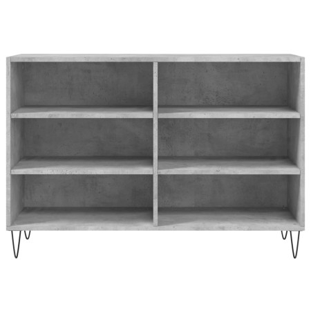 Credenza Grigio Cemento 103,5x35x70 cm in Legno Multistrato