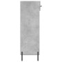Scarpiera Grigio Cemento 60x35x105 cm in Legno Multistrato
