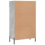 Scarpiera Grigio Cemento 60x35x105 cm in Legno Multistrato