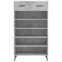 Scarpiera Grigio Cemento 60x35x105 cm in Legno Multistrato