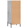 Credenza Grigio Cemento 34,5x32,5x90 cm in Legno Multistrato