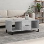 Tavolino Salotto Grigio Cemento 102x50x40 cm Legno Multistrato