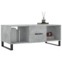 Tavolino Salotto Grigio Cemento 102x50x40 cm Legno Multistrato