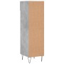 Scarpiera Grigio Cemento 30x35x105 cm in Legno Multistrato
