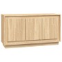 Credenza Rovere Sonoma 102x35x55 cm in Legno Multistrato