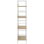 Scaffale Libri 4 Ripiani Rovere 60x27,6x124,5 Legno Multistrato