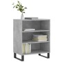 Credenza Grigio Cemento 57x35x70 cm in Legno Multistrato